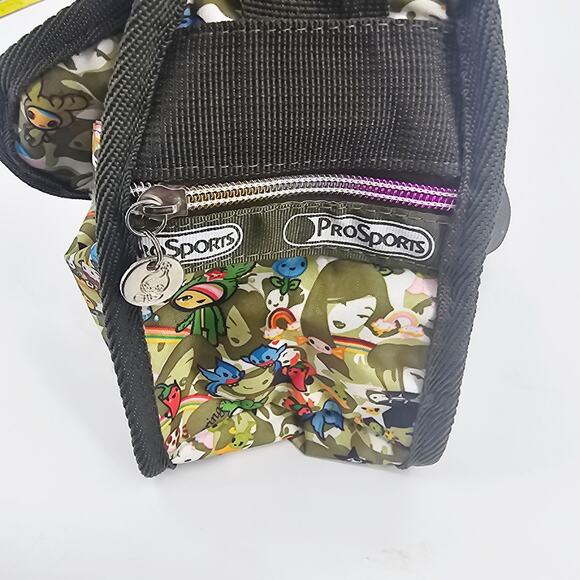 LeSportsac Tokidoki Paint a Rainbow Kawaii Allover Nylon Crossbody Messenger Bag - Picture 7 of 14